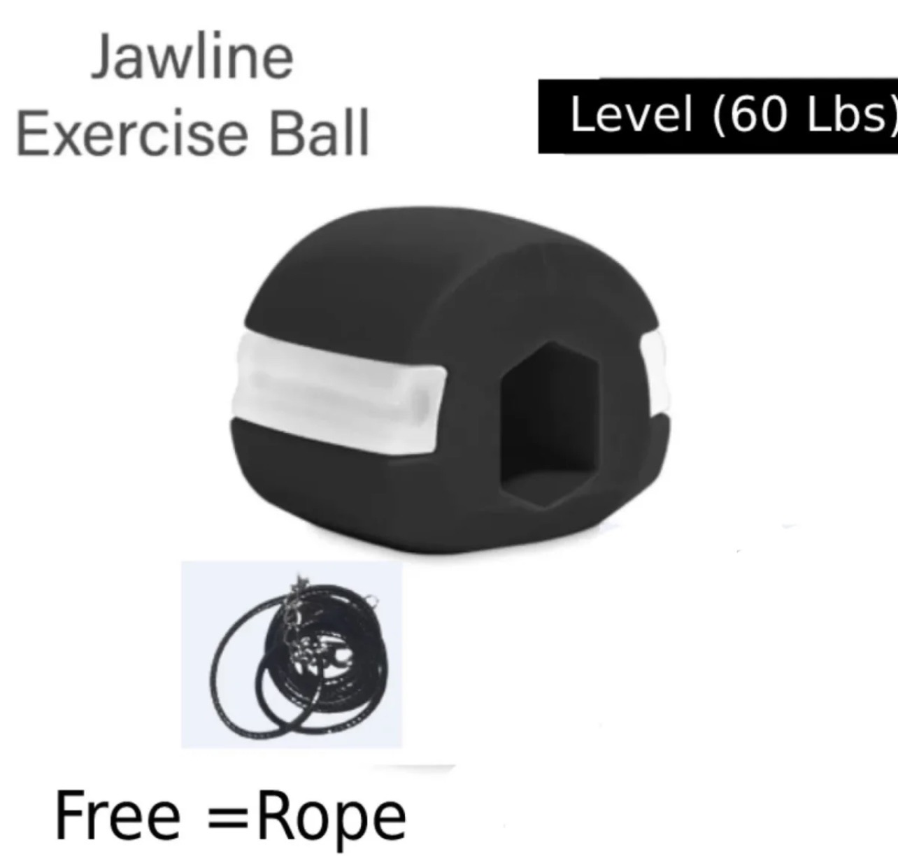 Jawline Shaper Chew Exerciser Ball for Face Toning Reduce Double Chin For Men & Women