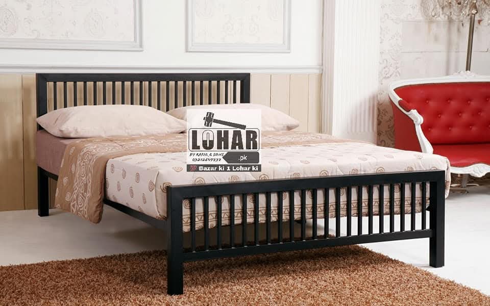 iron double bed queen and king size