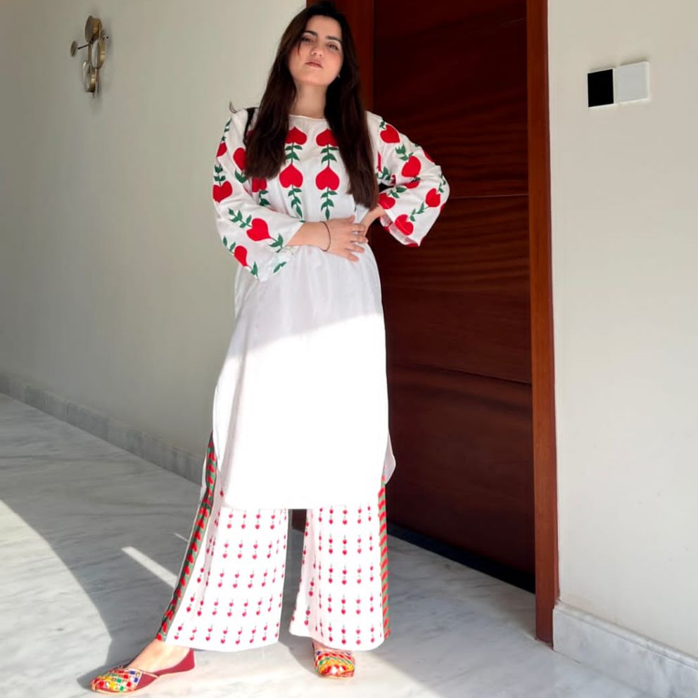 Printed 2Pc Dress For Women and Young Girls Summer Cotton Fabric Casual Trendy Style Multiple Color