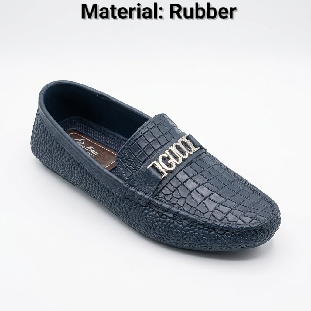 Crocodile Texture Mocassions & Loafers for Mens Stylish Winter Rubber Mens Casual Loafers Shoes