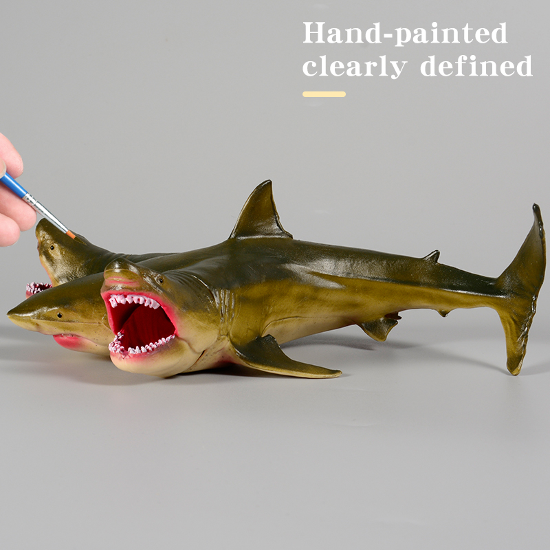 Savage Marine Megalodon Shark Action Figure - Classic Ocean Animals Sea Life Model PVC Collection Toy for Kids