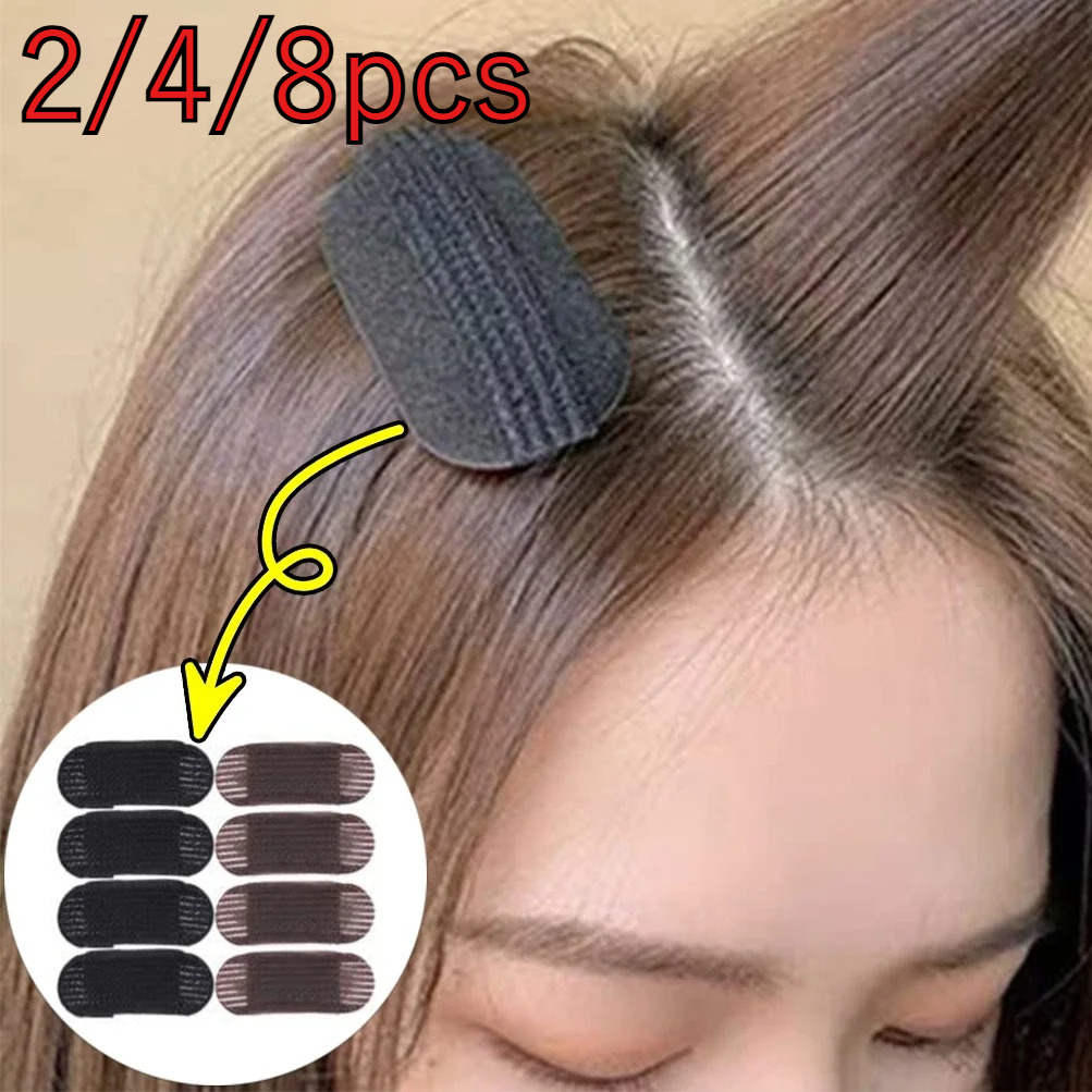 8/4/2PCS Puff Hair Head Cushion Hair Clips Invisible Volume Hair Base Fluffy Sponge Clip Bun DIY Hair Styling Tool for Women