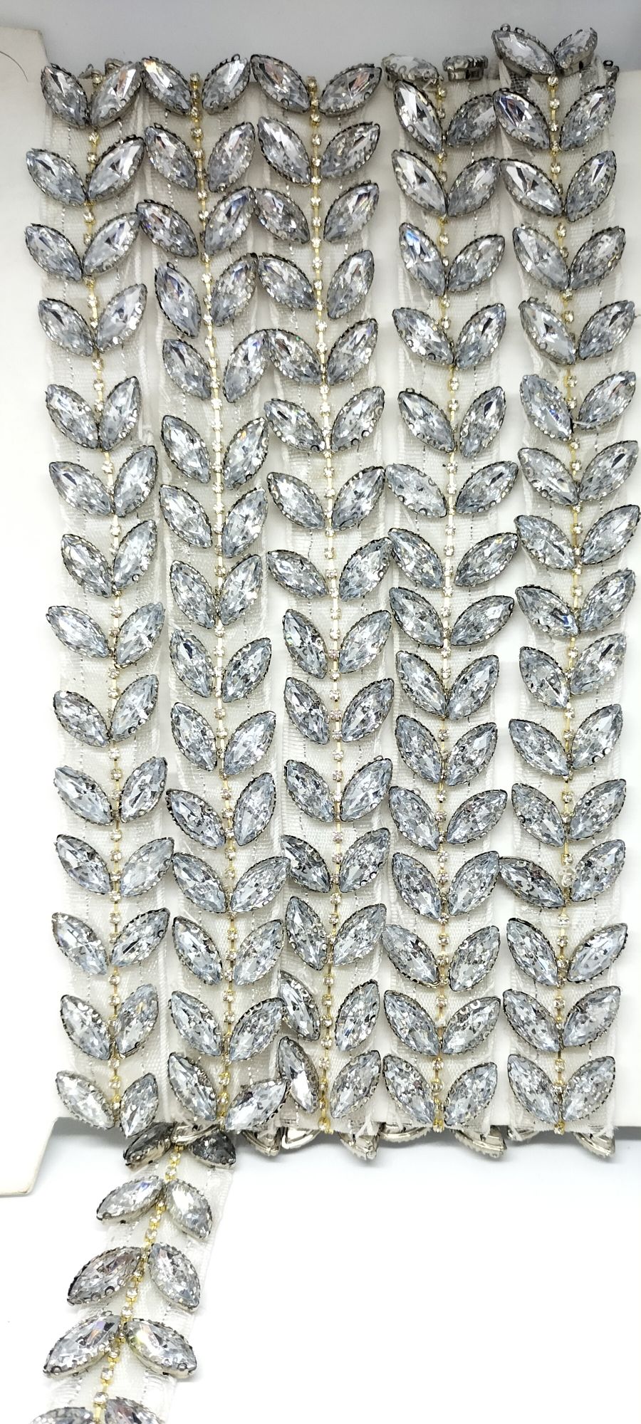 Beautiful Sliver Kundan Lace for girls and women/clothes/trending/ laces