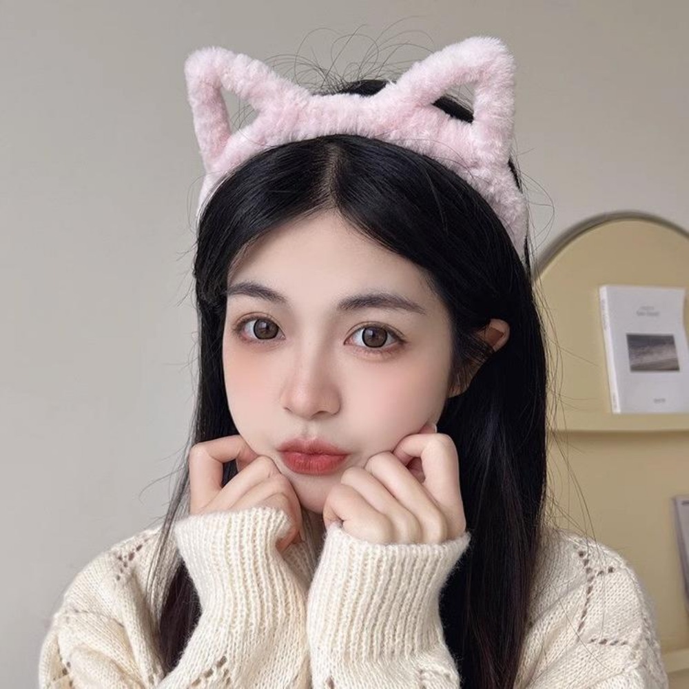 Plush Cat Ear Lolita Headbands Girls Cartoon Furry Hair Bands Hoop Women Cosplay Costume Party Headwear Korean Hair Accessories