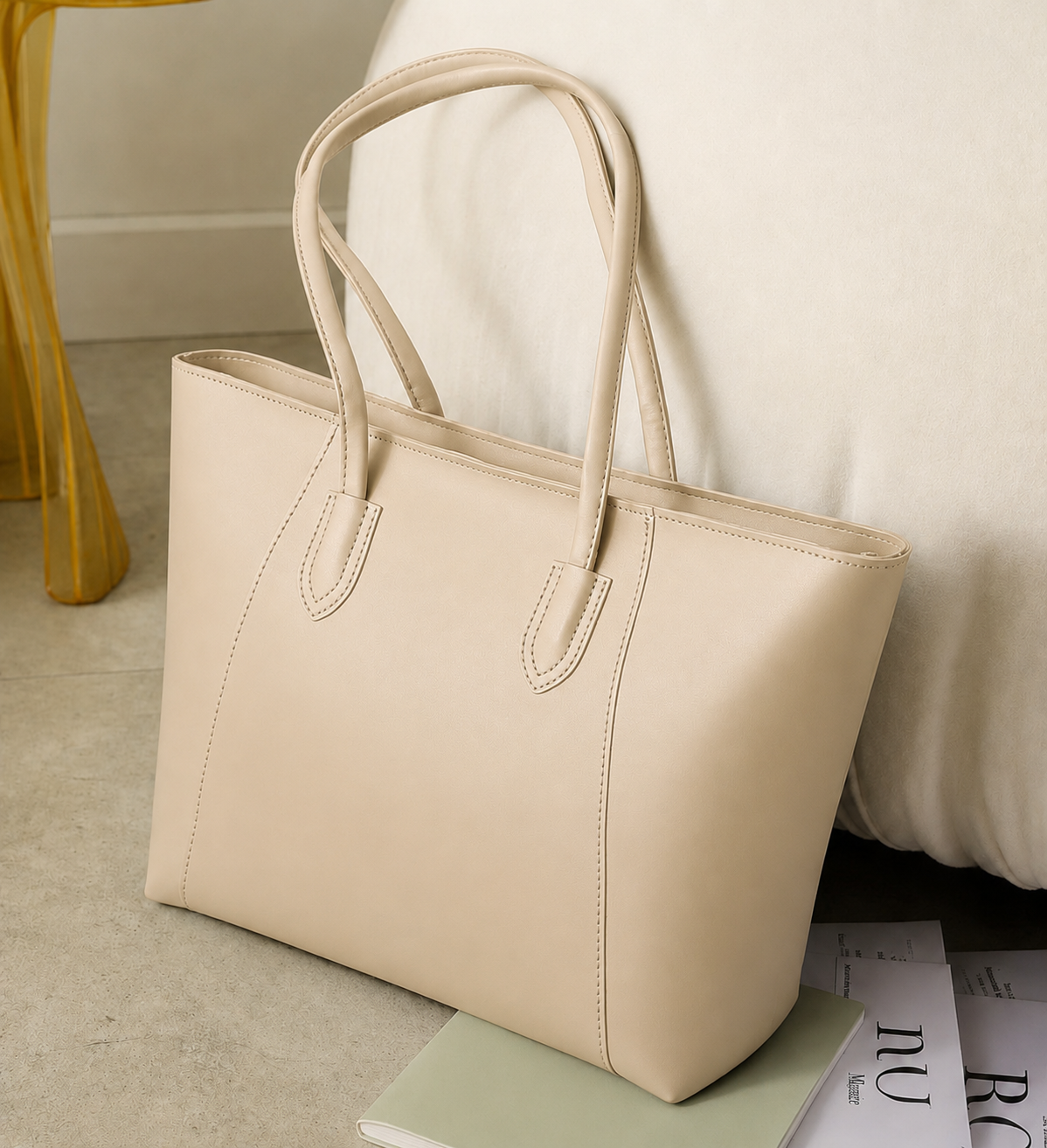 Urban Style Women Tote Bag  Spacious Shoulder Handbag for Office & Daily Use