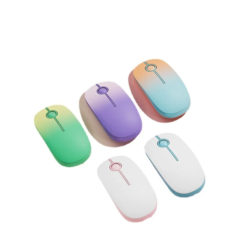 Mengzu Fude DM1 Wireless Mouse - 2.4G & Bluetooth 5.1 Dual Mode - Silent Clicks Backlit Optical Mice - Multicolor