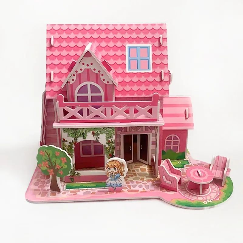 3D Educational Puzzle Toy- | Cardboard Diy Jigsaw Puzzle | Model Building Kit | Best Learning Paper Craft House Series