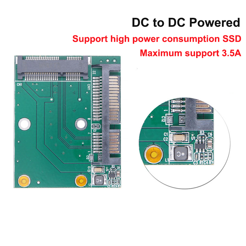 MSATA SSD to SATA 3.0 Adapter Card 2.5 Inch Interface 5cm SATA III PC Computer Adapter Converter