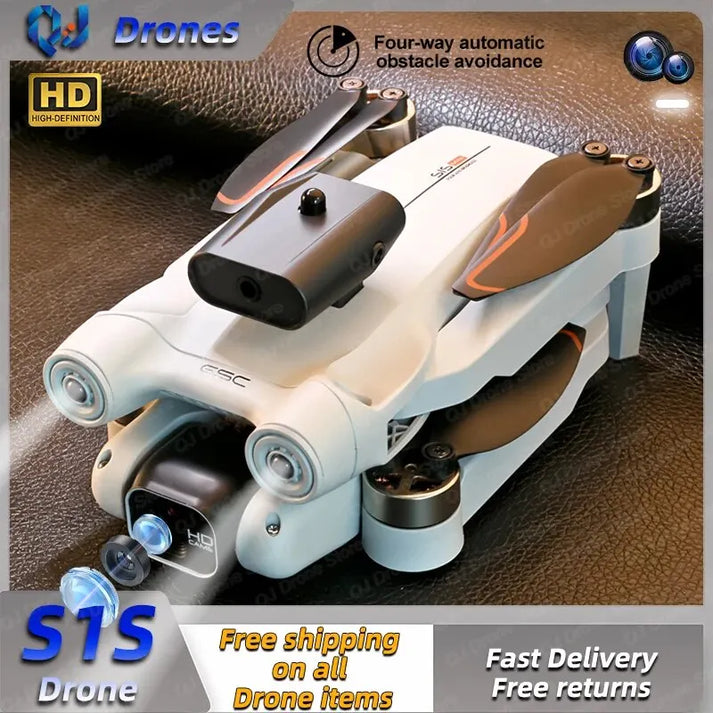 S1S Drone 5G Wifi 4K Professional 8K HD Camera Brushless Motors 360° Obstacle Avoidance Optical Flow RC Foldable Quadcopter