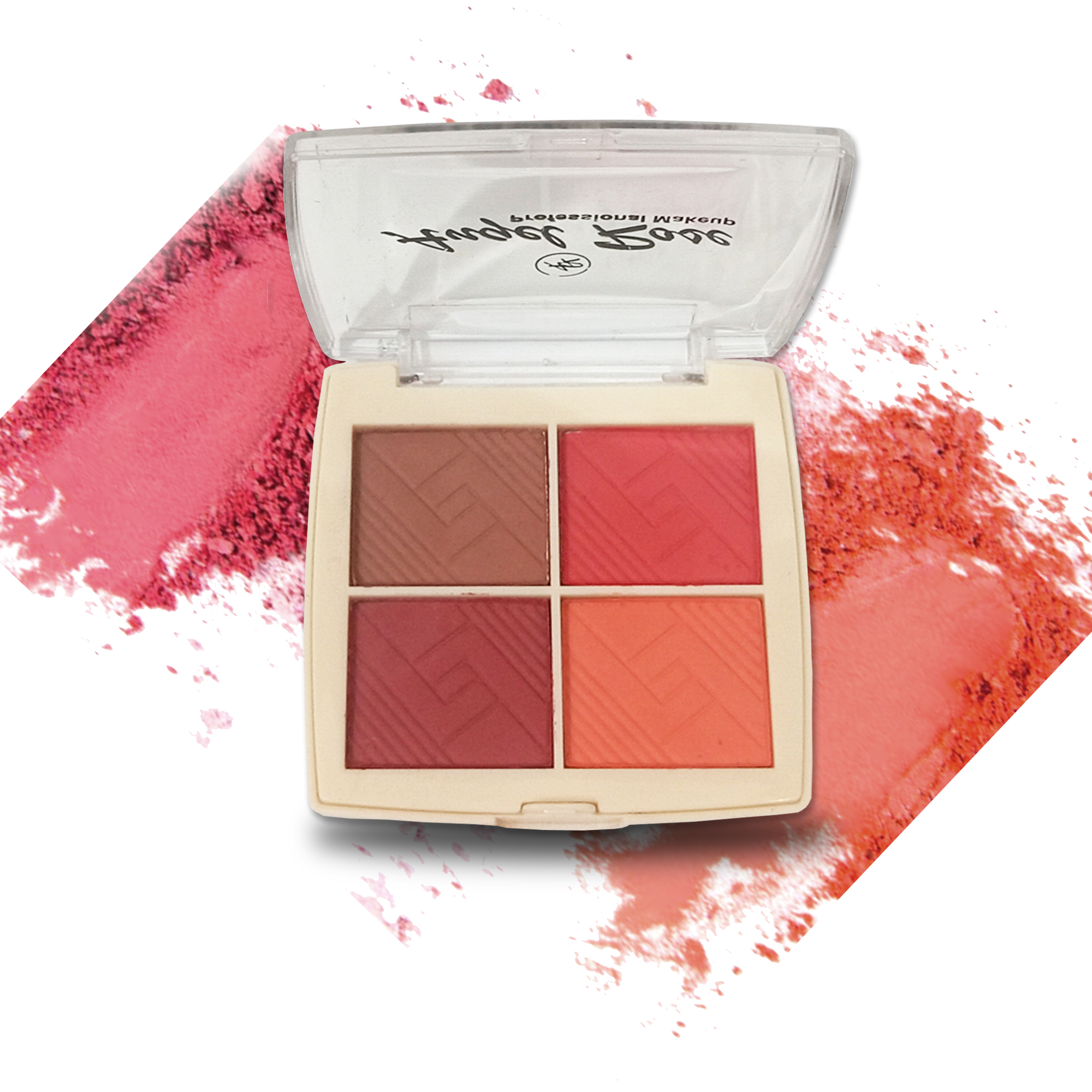 Premium Bridal 4-Color Blush Palette Set - High Pigmentation, New Elegant Makeup