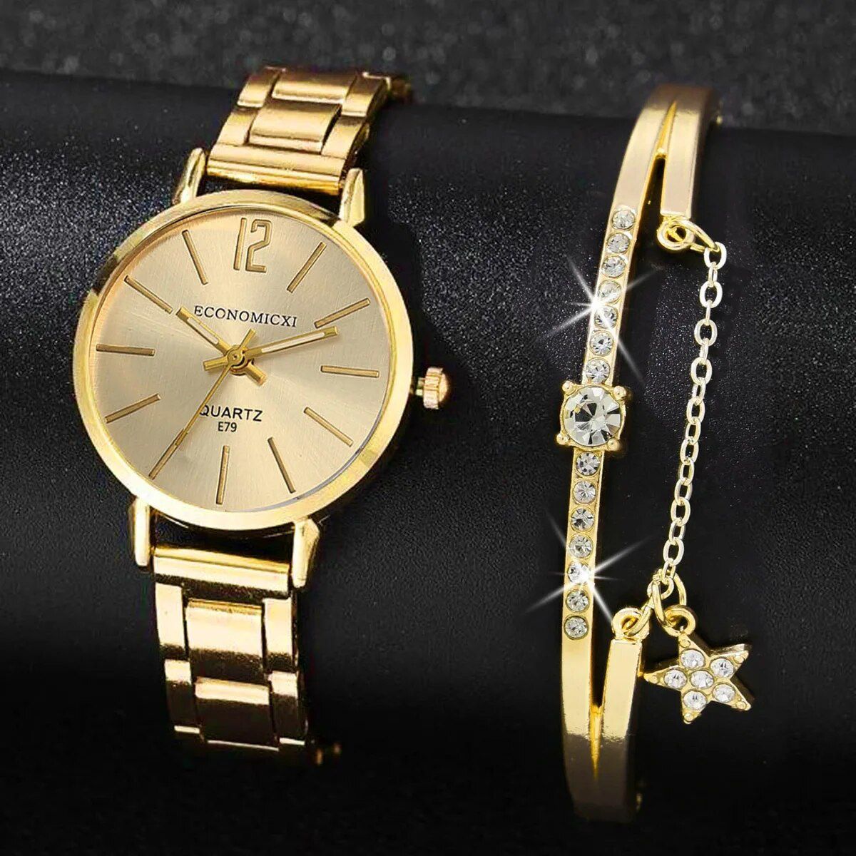 Watch - Fashion Square Watch Women Silver Watches Stainless Steel Band Quartz Wristwatches Ladies with bracelet set | Round watch | Rectangular Watch