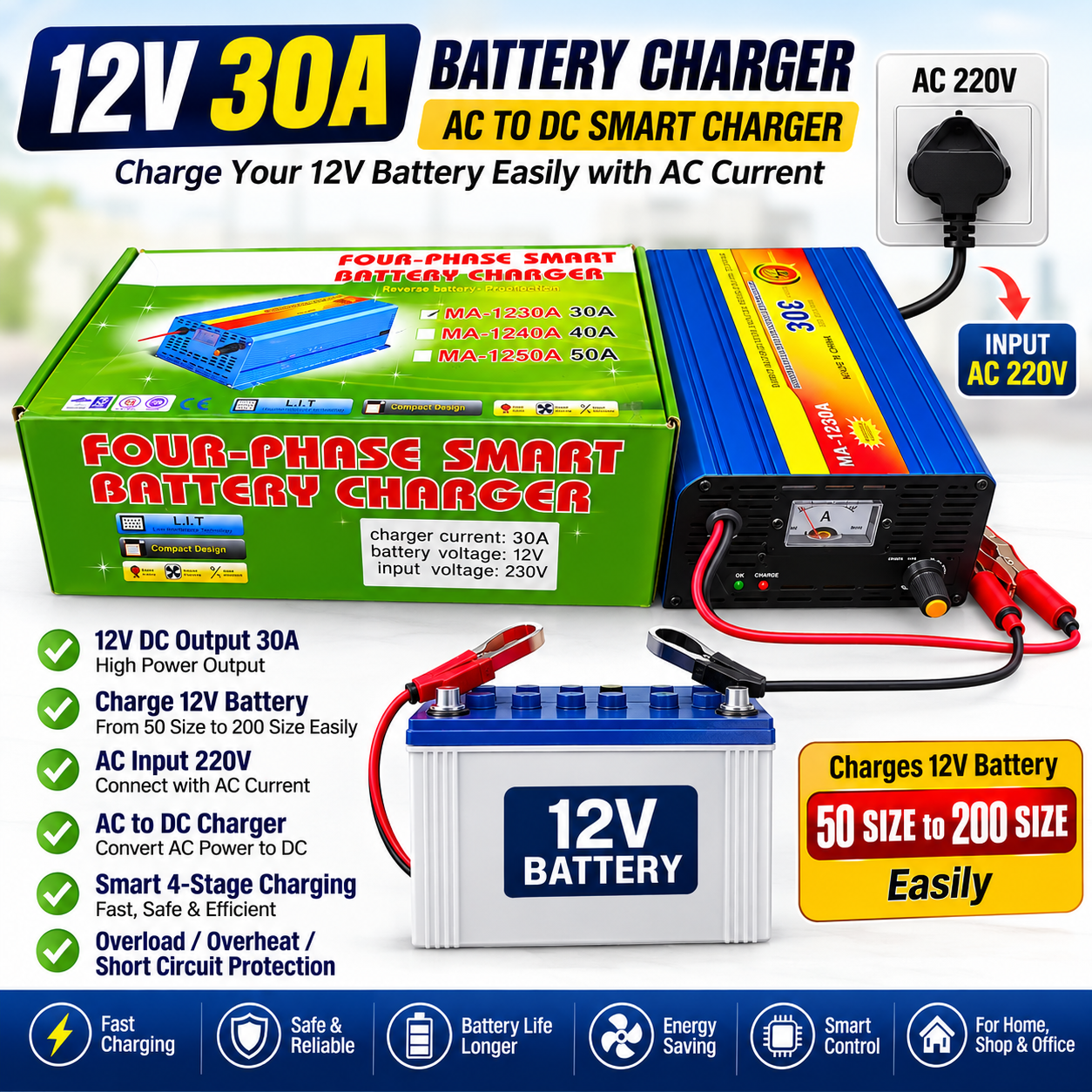 12 volt 30 Ampere China Battery Charger, 12v 30a battery charger , 30A battery charger,