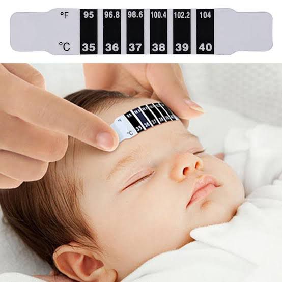 Forehead Head Scale Thermometer Strip Baby Abs Baby Care