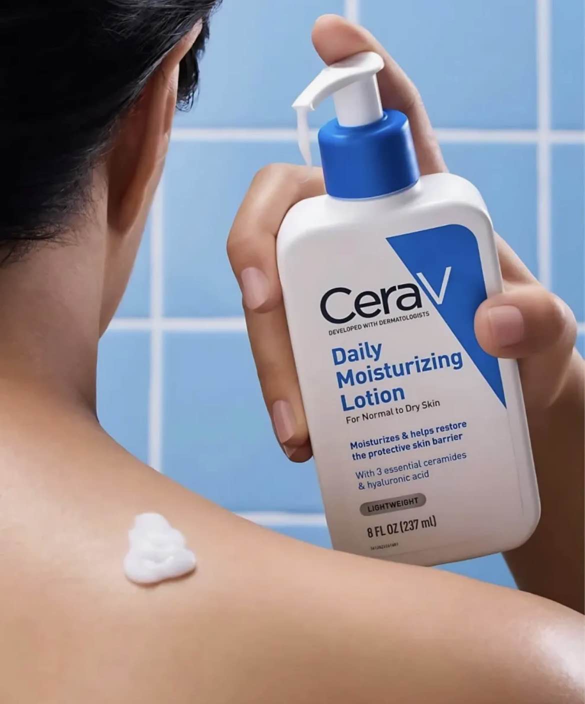 CeraVVe Daily Moisturizing Lotion | Nourishing | Smooth Skin | FRAGRANCE FREE| Moisturizing Lotion for Normal to Dry Skin | Hydrating lotion | Oil Free | Body Lotion | Moisturizing Lotion for Face | Nourishing Skin Care | 237ml