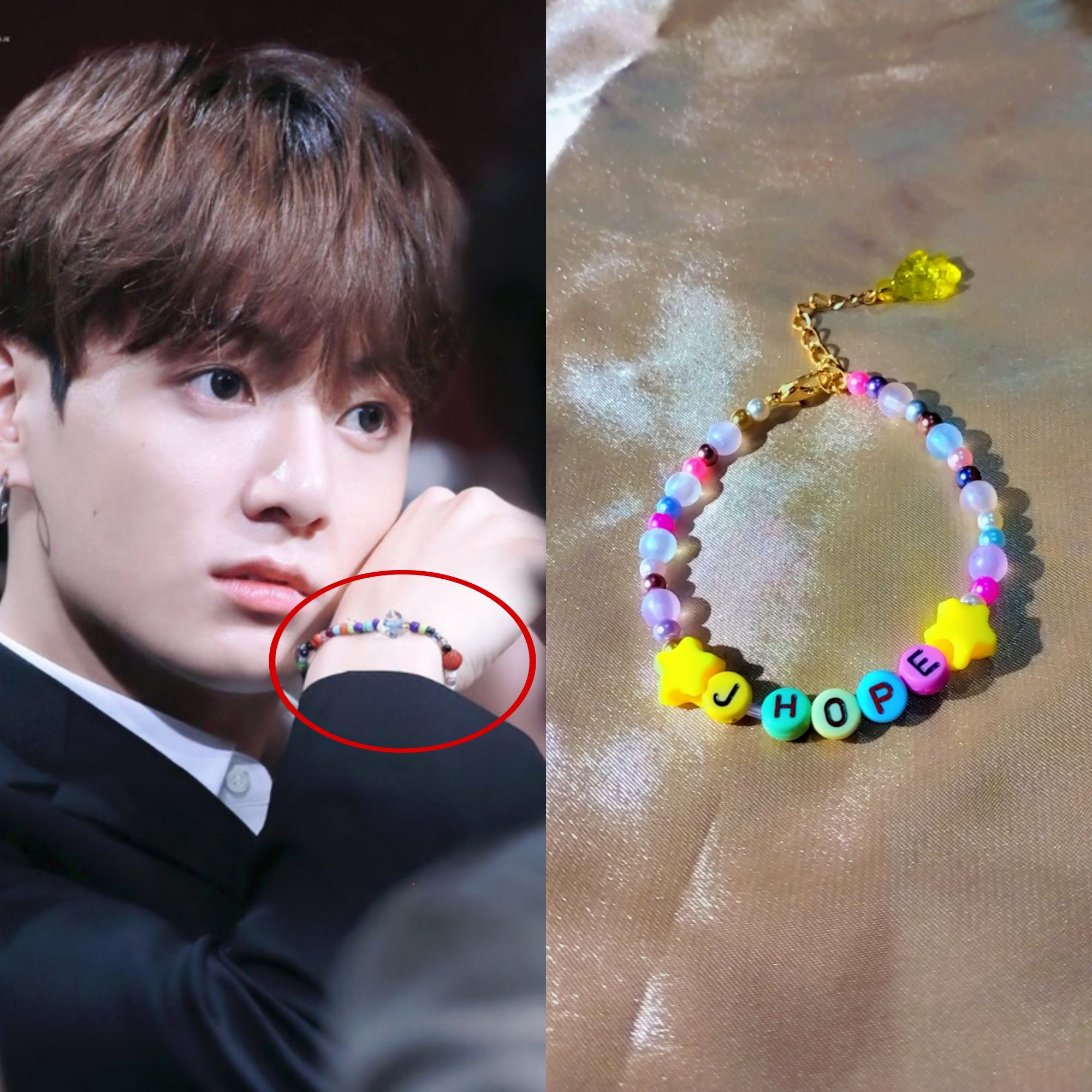 Kpop bts jhope hobi adjustable pearl bracelet kpop jewelry kpop accessories  bts jewelry bracelet stylish