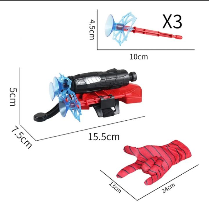 web blaster suction toy for kids with web and darts