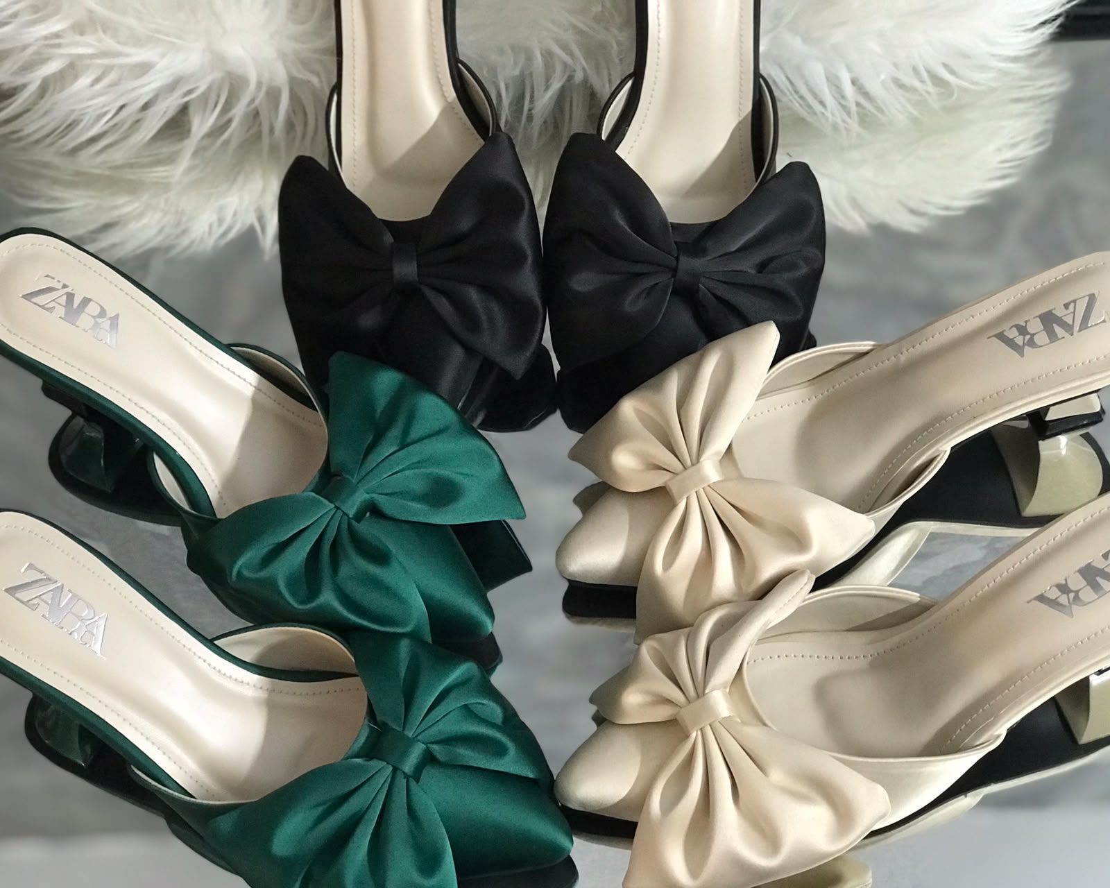 Zara Bow Heels With Brand Box