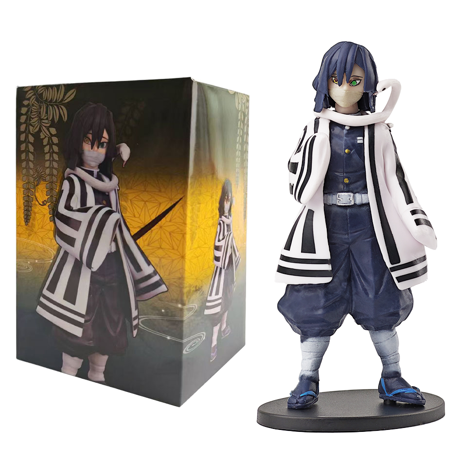 15cm Anime Demon Slayer Figure Doll Toy Nezuko Tanjirou Zenitsu Inosuke Kyoujurou Shinobu Giyuu Qposket Model Toy 