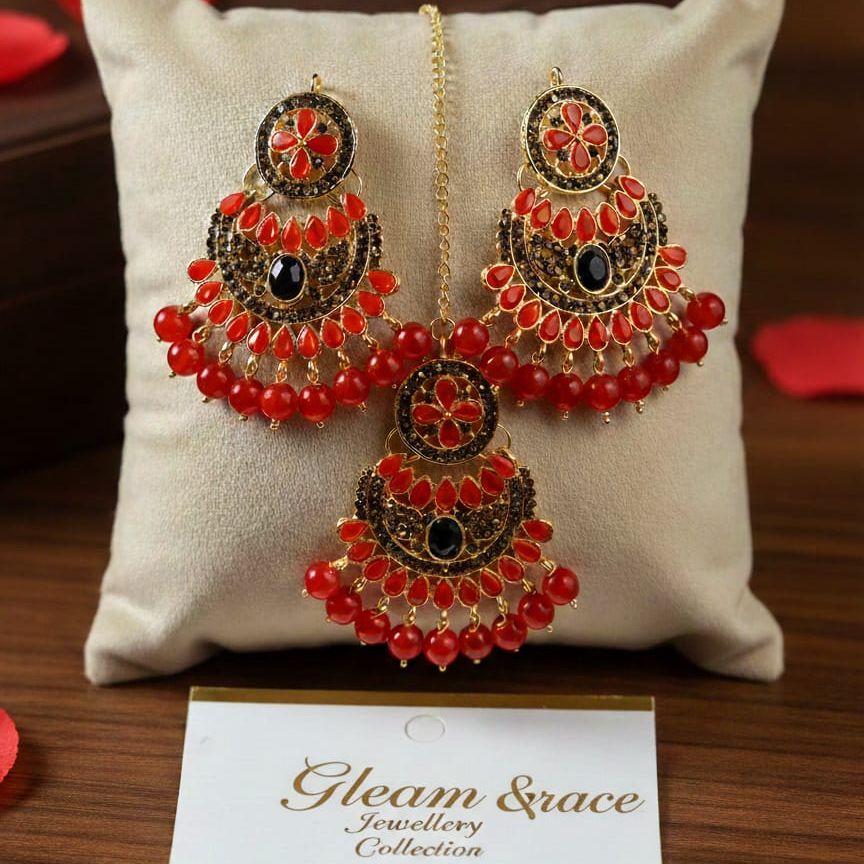 Earing With Tika | Tikka and Earrings Set For Women