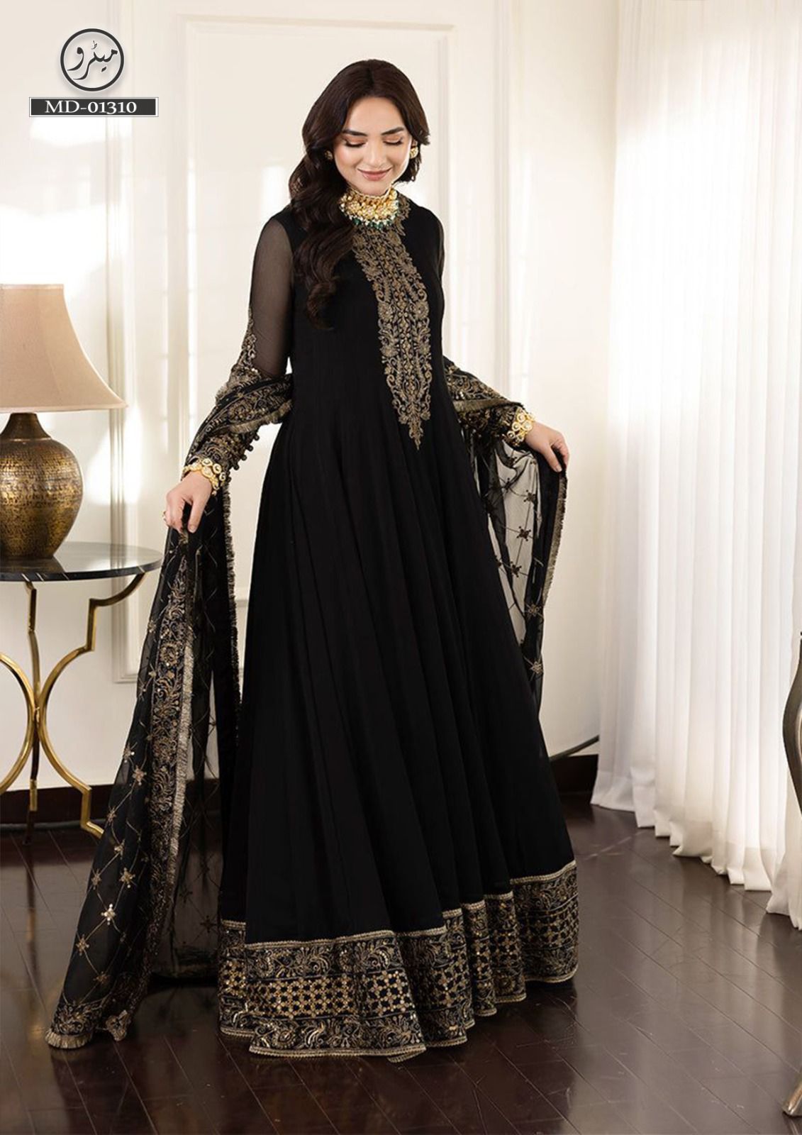 Walima Pakistani Bridal Dresses In Black Colour Pakistani Wedding