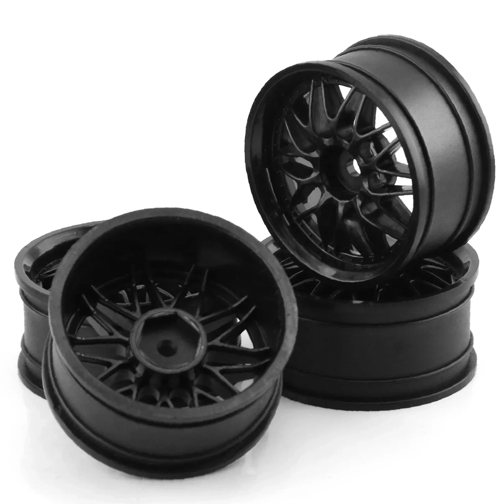 4PCS 52mm 1/10 RC Drift Wheel Rims Hubs for Tamiya XV02 Kyosho HSP HPI Sakura Traxxas RedCat, On-Road Racing