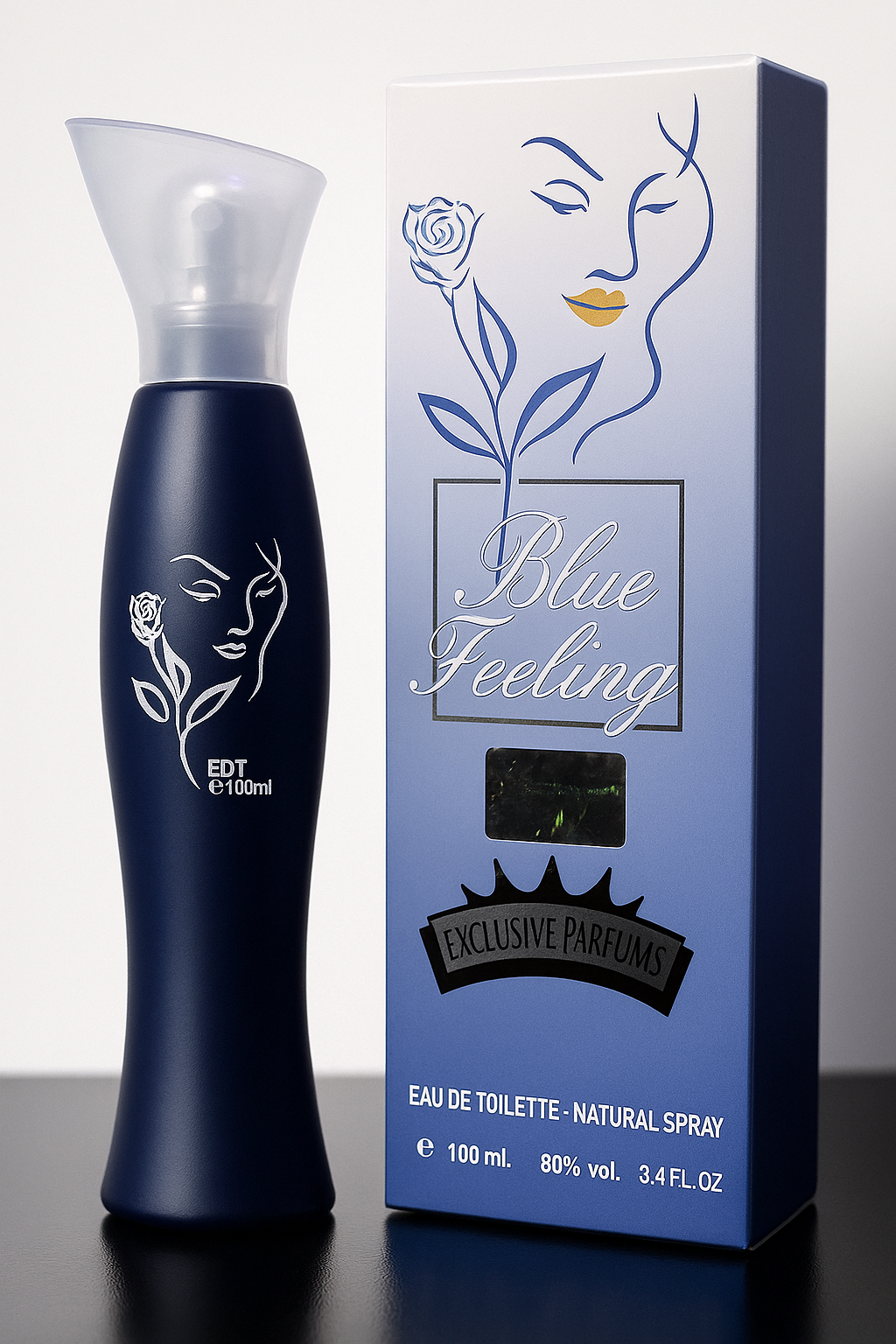 Blue Feeling Impression 100ml Long Lasting Perfume for Men | Strong Impression Fresh Aquatic, Citrus & Woody Fragrance with High Projection | Cool, Clean & Masculine Scent for Daily Wear, Office, Parties & Special Occasions | Premium Concentrated Perfume