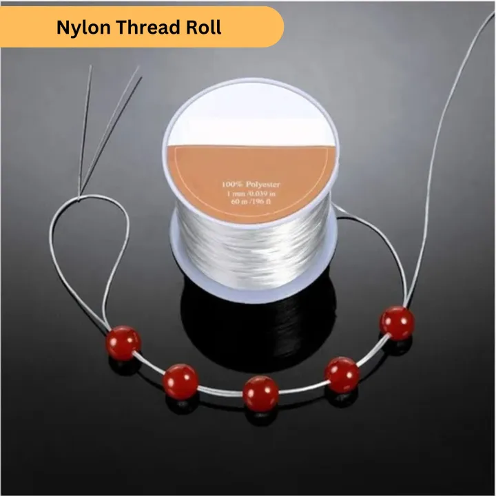 Stretchable Thread For Jewlery Making Nylon Thread For Bracelet Making Elastic String For Beading Jewelry Cord Elastic Bracelet Rope Crystal Beading Cords for Jewelry Making Beading Thread Elastic String Cord
