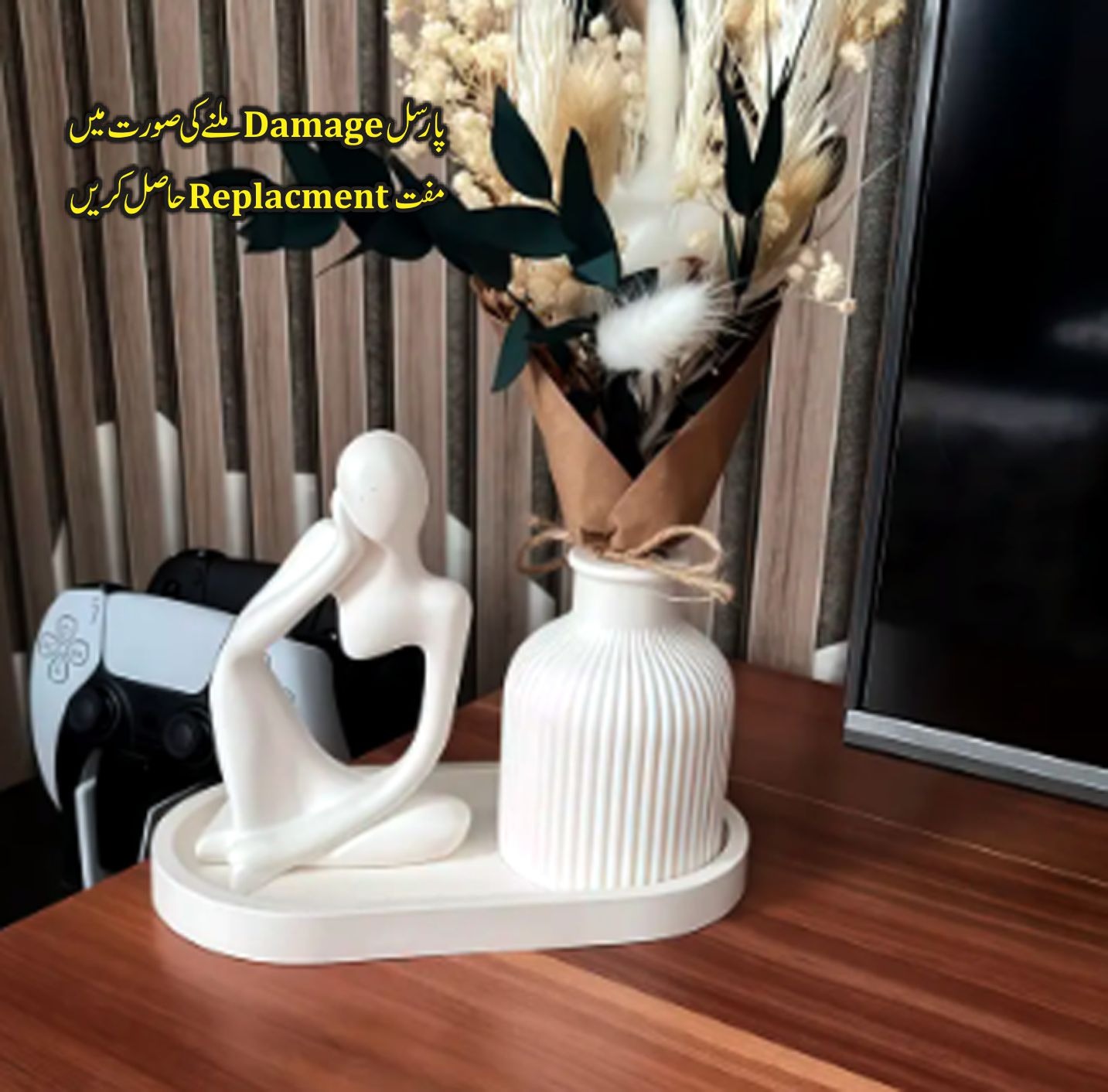 Thinker Statue 3 PCs Set l Concrete Made Stylish Decor Product l Best for Gift l Home n Office Decor l Alif Decor