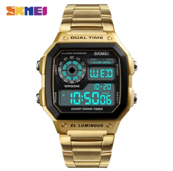 1335 Men Sports Watches Count Down Waterproof Watch Stainless Steel Fashion Digital Wristwatches
Watch For Men Digital Watch For Men Sports Watch Fashion Watch