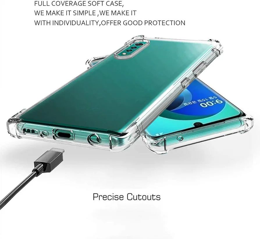 Liner Handyhülle Für LG Velvet 5G/4G - Stoßfest, Klar/schwarz, Hybrid Aus PC & TPU, Mit Kameraschutz
