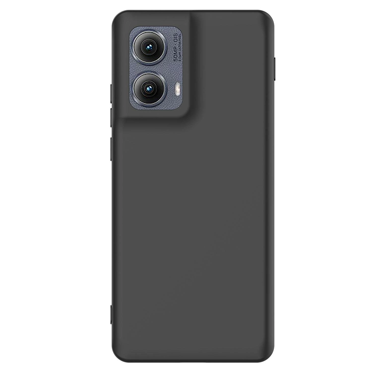 Motorola Edge 2024 Case Soft TPU Slim Smooth Flexible Protective Phone Cover -  Black Matte