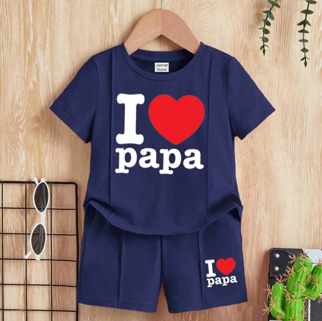 T-shirt And Short Pant For Kids Baby Boys And Baby Girls Round Neck Short Sleeves Tee Top's Clothes Sets Dresses Outfit Suit For Unisex Jannat Store