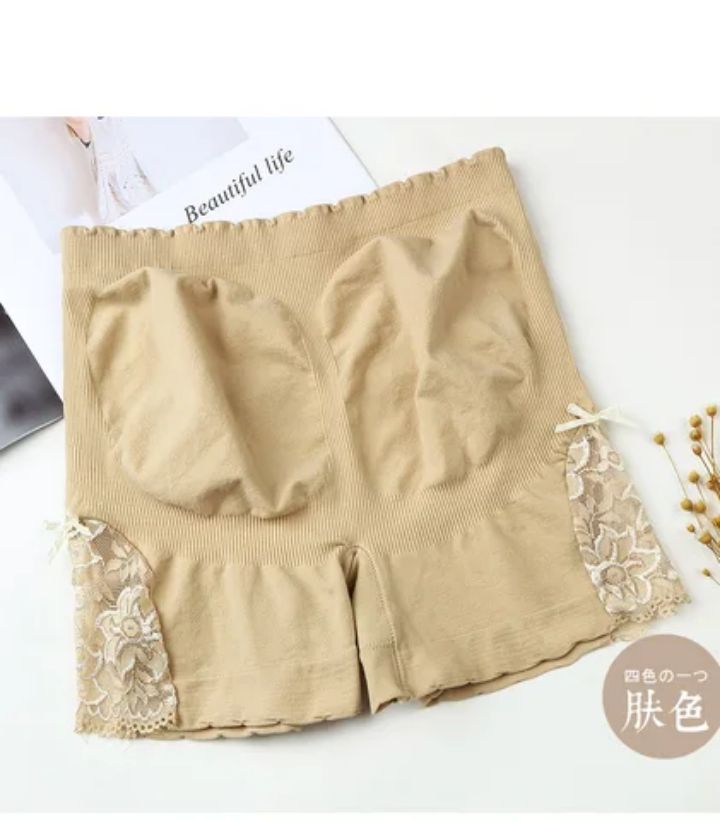 Side Lace Twist Boxers Women Underwear Safety  Lingeries Thread Mid Waist Safety Pants Anti-Light Leggings Free size for 40 to 80 kg woman's