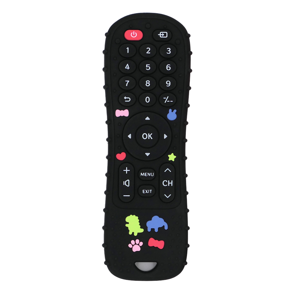 Soft Silicone Teether in Remote Control Shape Ideal Soft Teething Toy for Babies Perfect Children's Holiday 