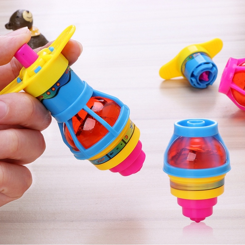 LED Flashing Spinning Top 2024 Hot Light Up Gyroscope Spinner Tops Flash Peg-Top Spinner For Children Classic Kids Toys Luminous
