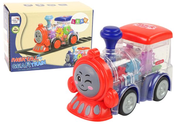 Powered Toys- Train toys-Gear Train For Kids-Transparent Crystal Look Train Toy-Small Size-High Quality