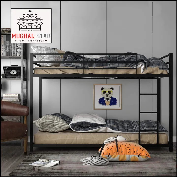 Twin Bunk Bed, Bunk Bed, 2 Story Bunk Bed, Mughal Star Steel Furniture(Customized)