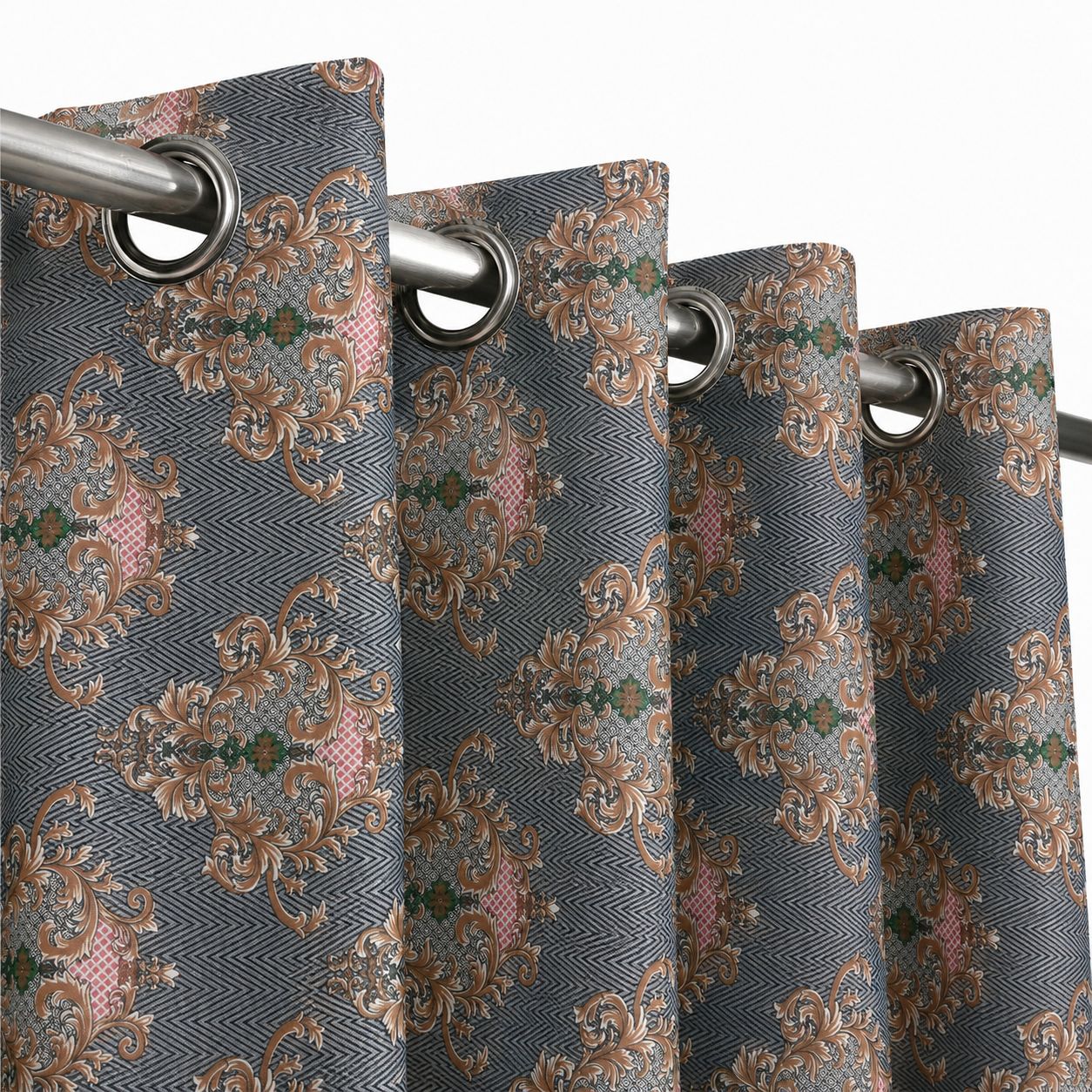 Premium Quality Italian Curtain (Parda) For Home Decor Elegant & Fancy Curtain With Ring(Eyelet) For Windows (1Pc Curtain)