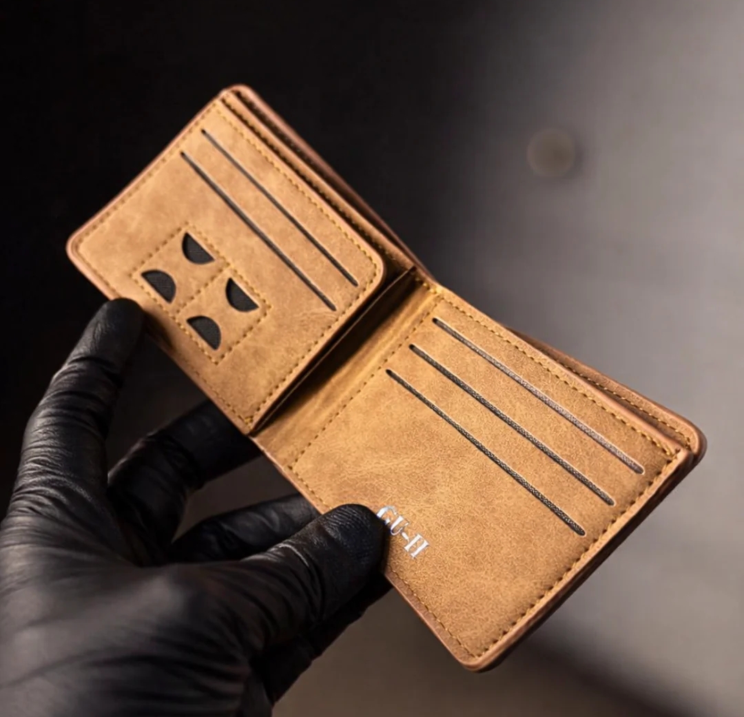Leather Wallet for Men Slim Matte Finish Wallet