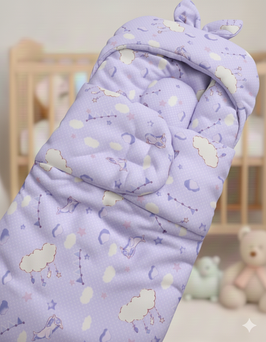 Newborn Baby Swaddle Blanket – Premium Quality Soft Swaddle Wrap for Newborns | Random Colours & Designs | Baby Sleeping Wrap