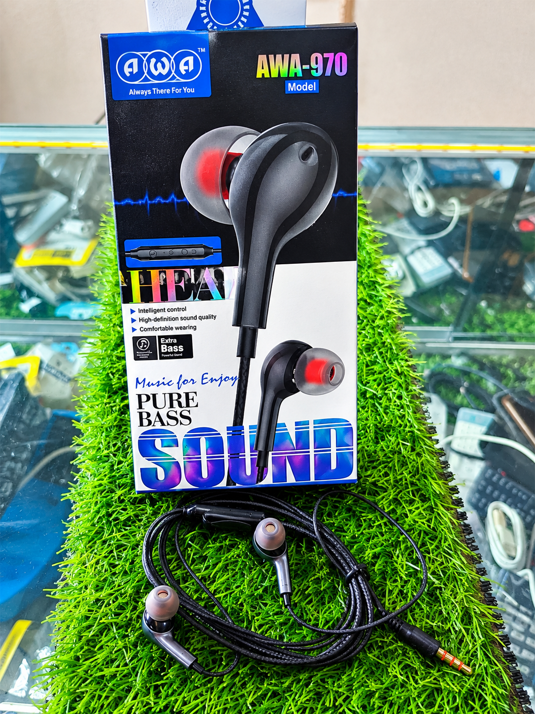 AWA-970 In-Ear Earphones – Pure Bass Stereo Sound with Built-In Microphone
AWA 970 Wired Handsfree – Extra Bass Audio & High-Definition Sound Quality
Comfortable In-Ear Earphones with Intelligent In-L