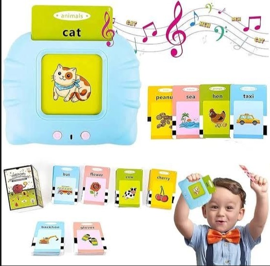 Talking Toy Flash Card for Kids 112 Card Early Language, 224 Words Education Learning Device Educational Toddlers Toys Reading Machinee Gift for Kids Ages 2-6