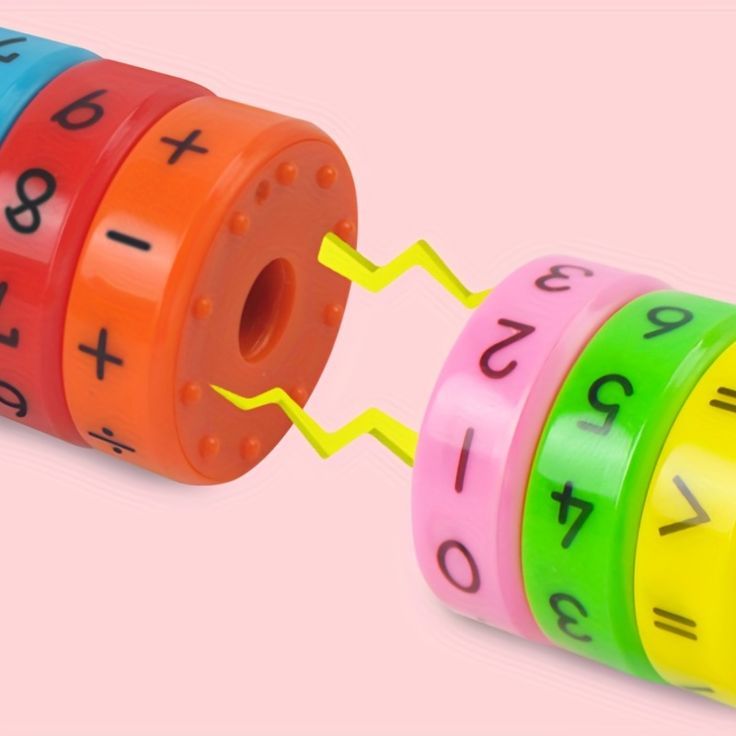 Children Magnetic Mathematics Digital Learning Educational Toys Magic Intelligence Arithmetic Maths Puzzle Cube For Kids Gift  Engaging Maths Teaching Toy: Detachable Magnetic Calculator For Kids - Add, Subtract, Multiply & Divide!