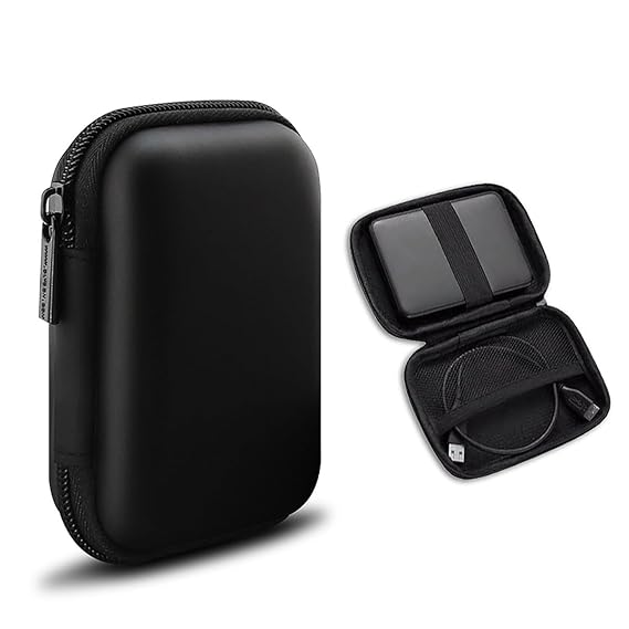 Portable Hard Storage Case For Earbuds SSD HDD USB Cable Memory Card Wireless Microphone Charger Travel Protective Organizer Box