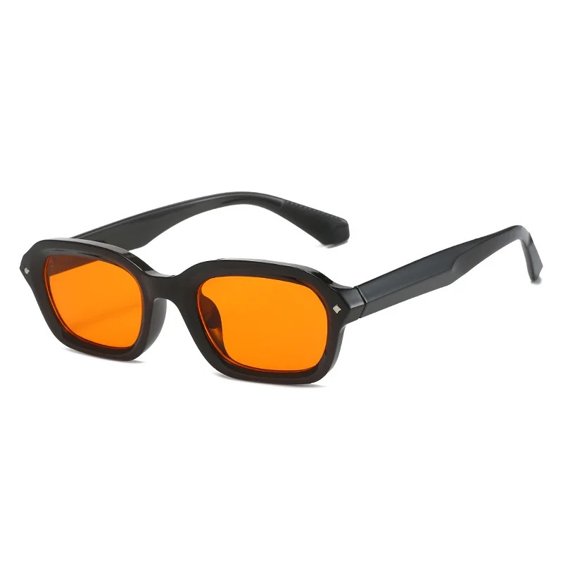 New Vintage Square Sunglasses Woman Retro Sun Glasses Female Orange Mirror Eyewear Brand Designer Gradient Oculos De Sol
