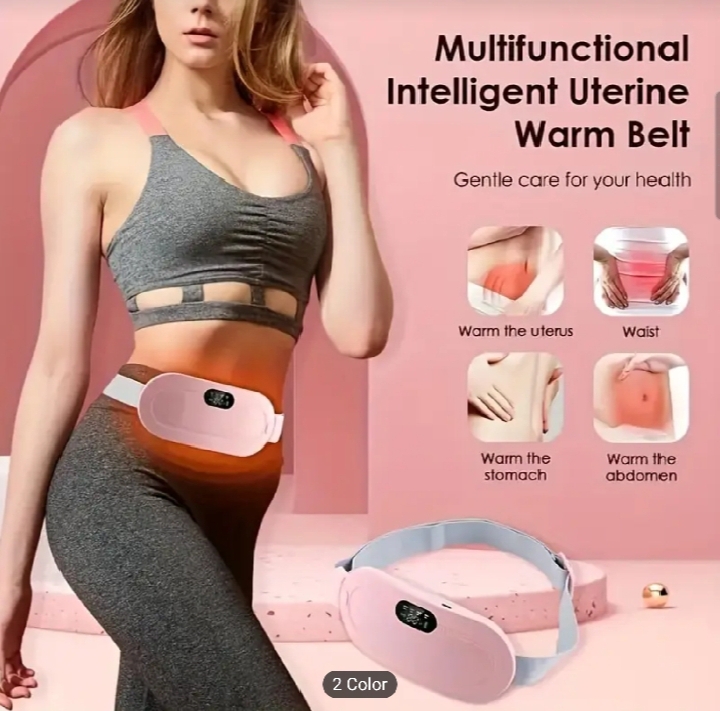 Menstrual Heating Belt Massager Periods Pain Relief Device Portable Cordless periods pain relief Back pain and stomach pain relief massager