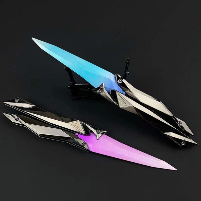 Hot Sale  Shooter Foldable Butterfly 3D Engraved Collectible Weapon Portable Melee Gear For Cosplay/Gaming Accesso