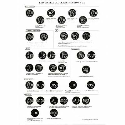 Digital Wall Clock with Remote Control Function