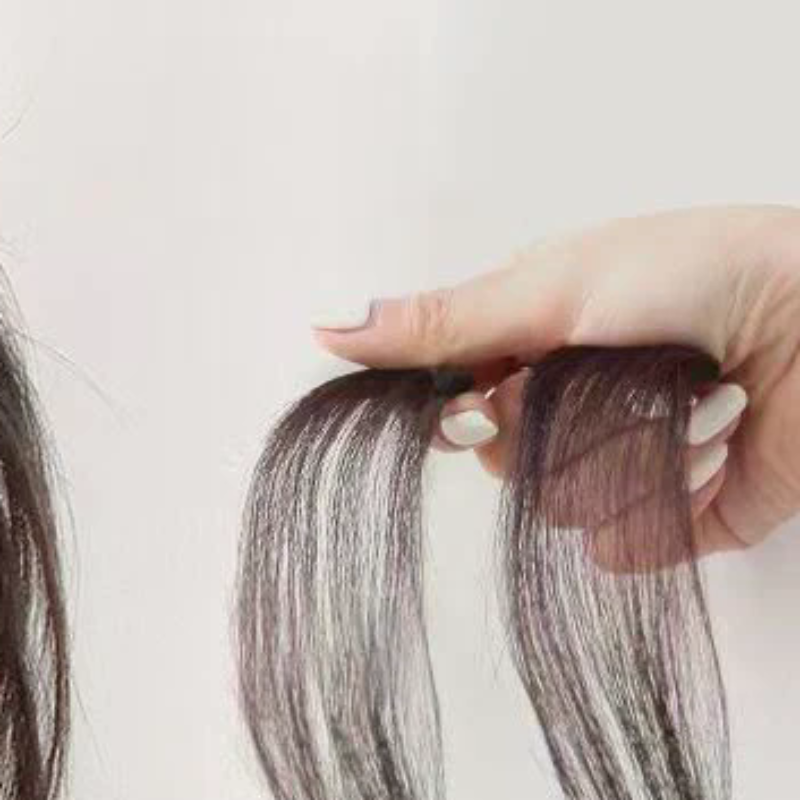 Synthetic 3DAir Bangs Hair Clip-In Bangs Extension Fake Fringe Natural False Bang Topper Hairpiece Invisible Clourse Bang