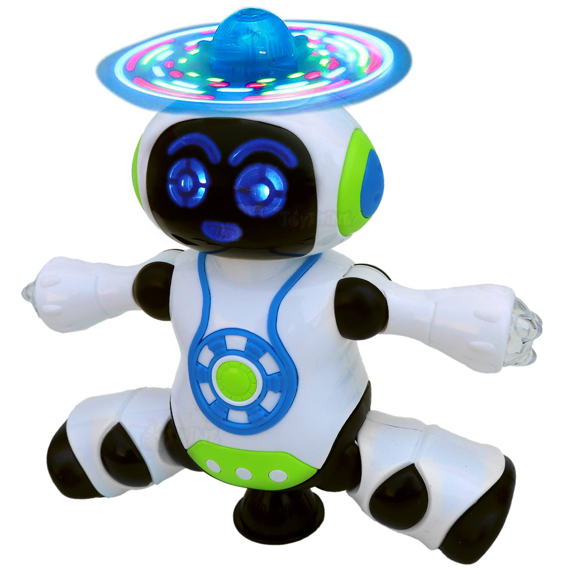 Toyshine Electro Dancing Robot with 3D Lights and Music, Multi Color